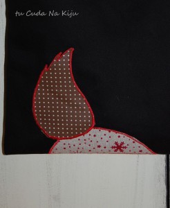 haft ogonek renifera